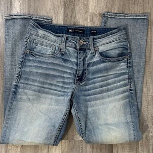 BKE Men's Faded Blue Slim Jeans